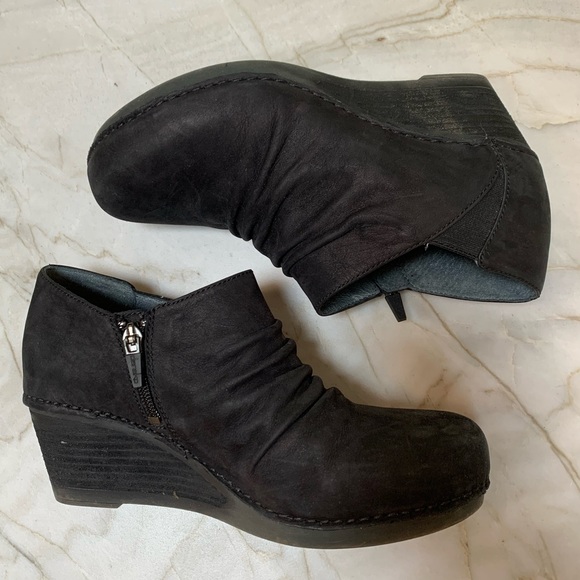 dansko booties black